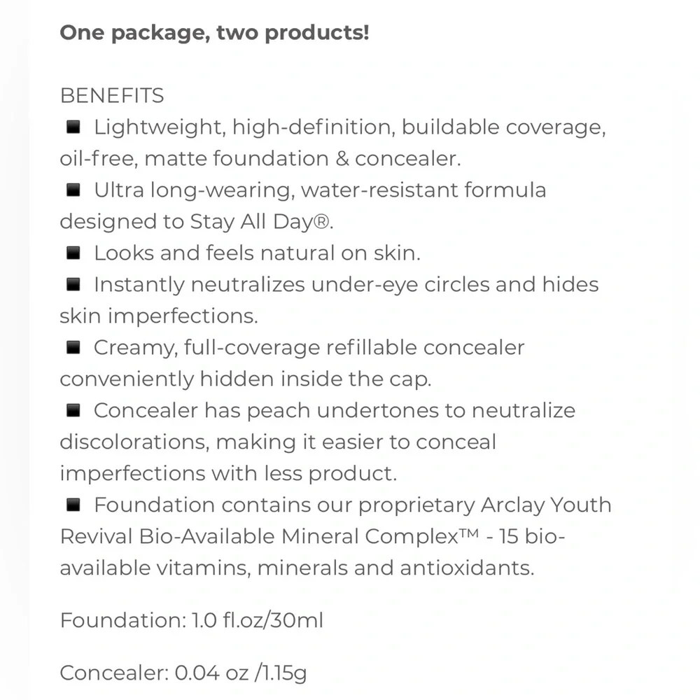 STILA Stay All Day® Foundation & Concealer - MEDIUM
